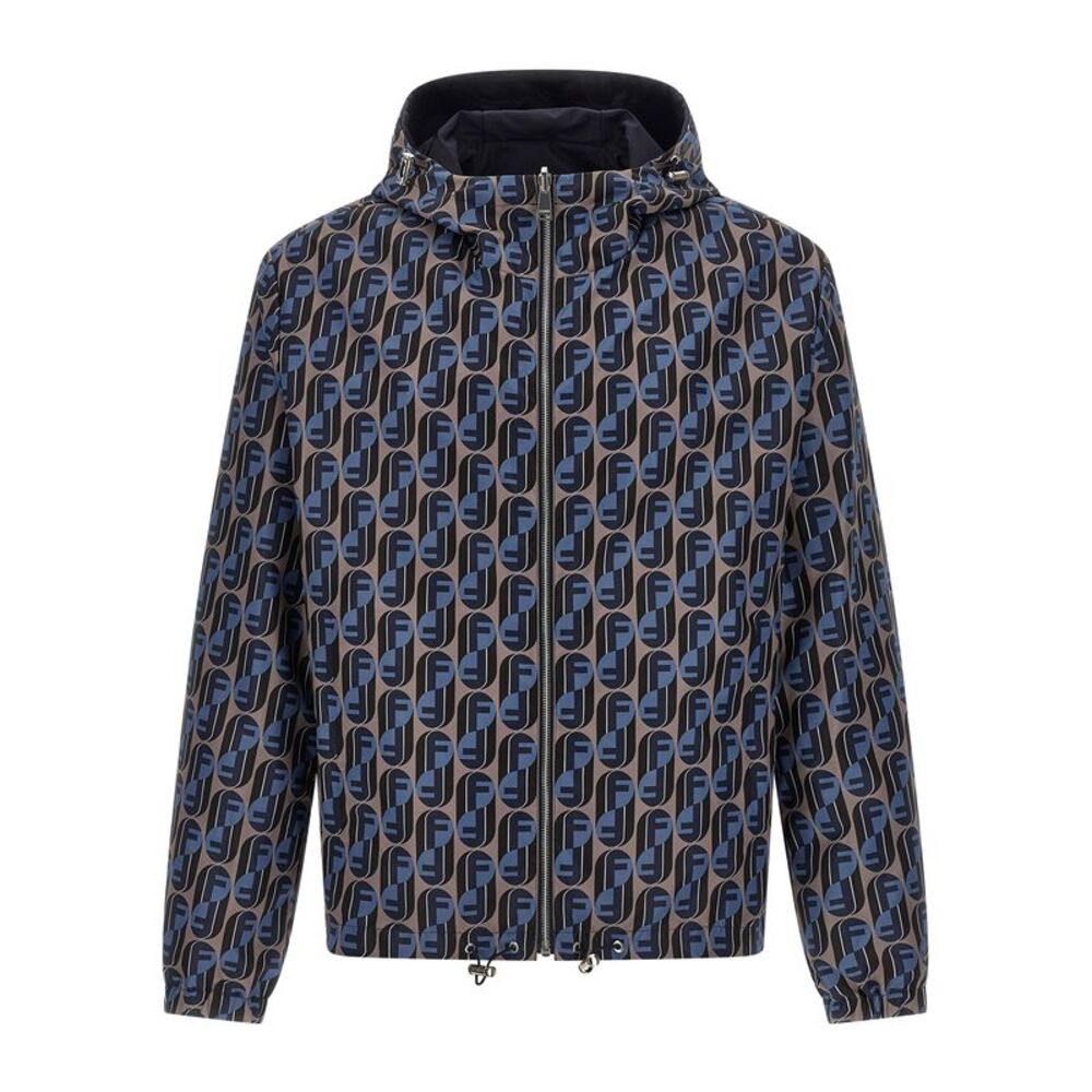 Fendi Blue Polyester Shell Men's Jacket - Picture 2 of 5